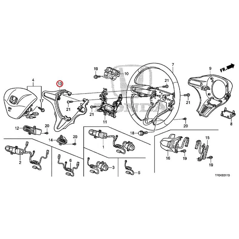[NEW] JDM HONDA FIT GE8 2012 Steering Wheel GENUINE OEM - Image 11