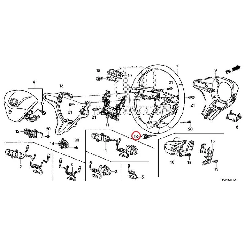 [NEW] JDM HONDA FIT GE8 2012 Steering Wheel GENUINE OEM - Image 14