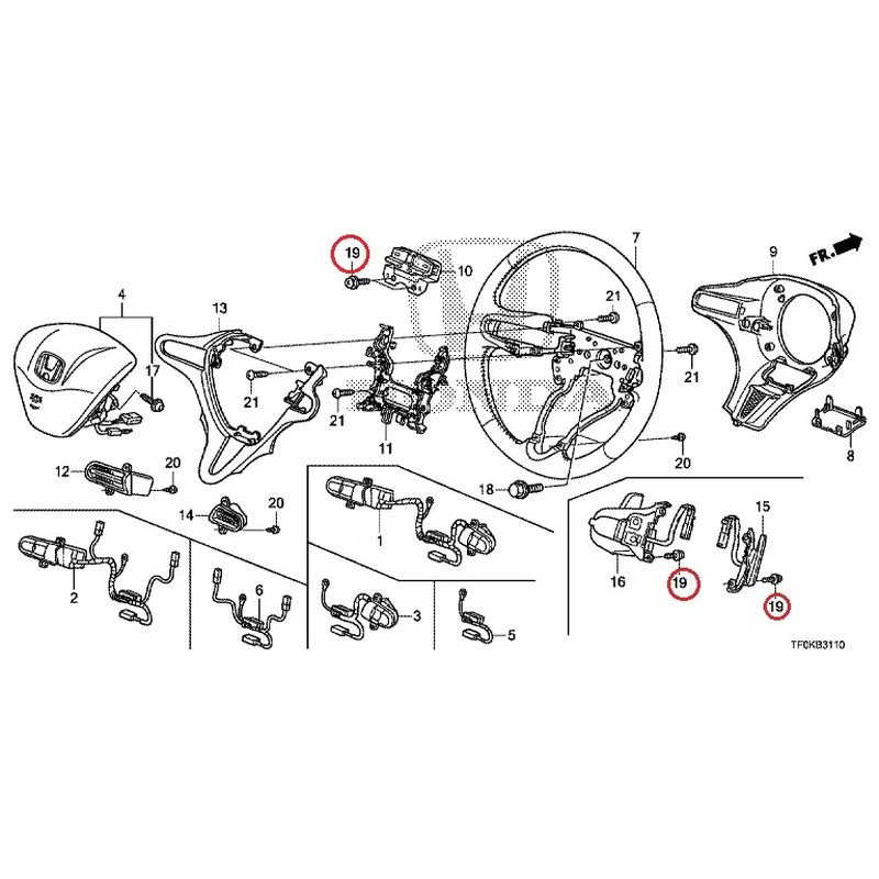 [NEW] JDM HONDA FIT GE8 2012 Steering Wheel GENUINE OEM - Image 15