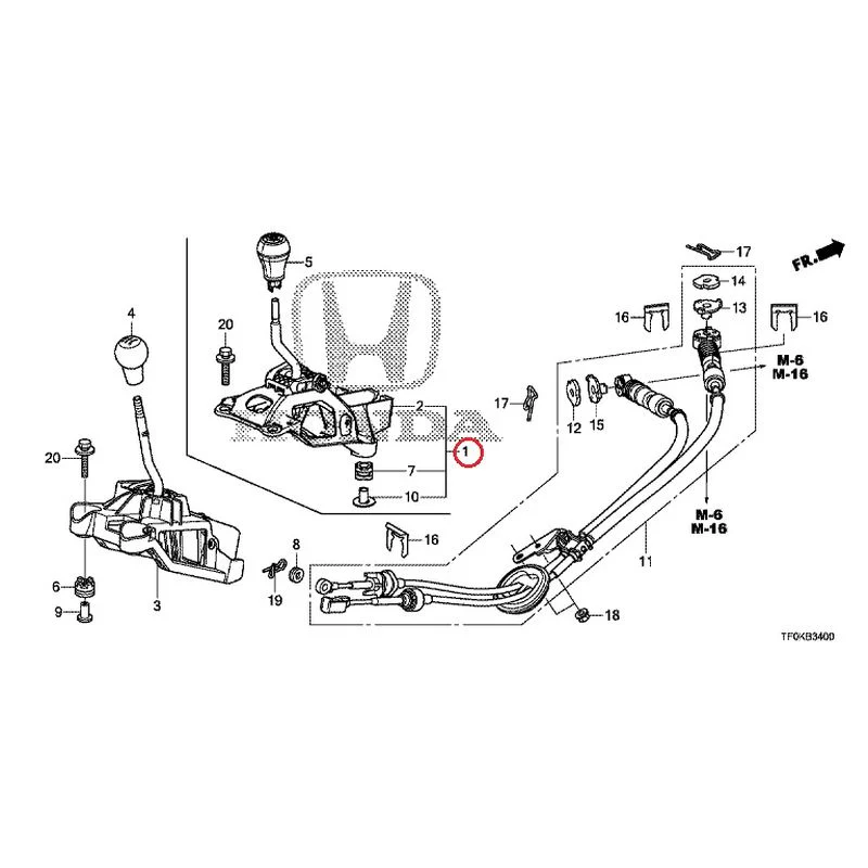 [NEW] JDM HONDA FIT GE8 2012 Shift Lever GENUINE OEM - Image 2