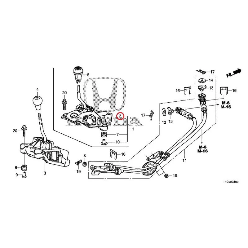 [NEW] JDM HONDA FIT GE8 2012 Shift Lever GENUINE OEM - Image 3