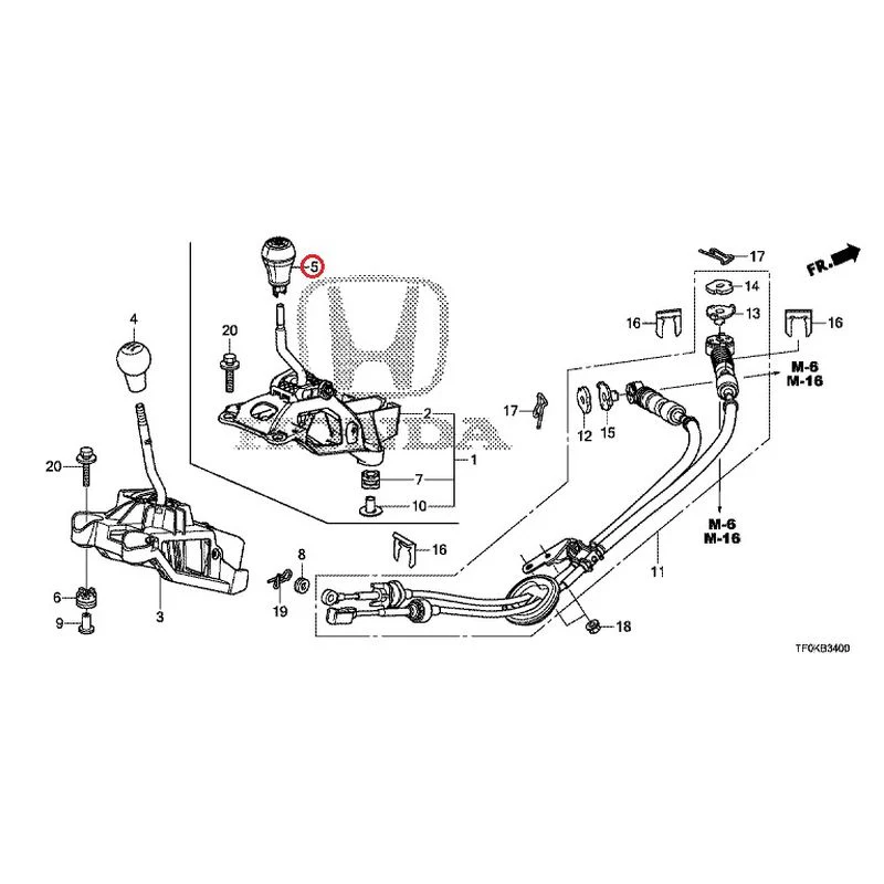 [NEW] JDM HONDA FIT GE8 2012 Shift Lever GENUINE OEM - Image 4