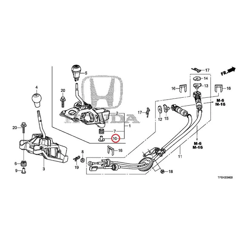 [NEW] JDM HONDA FIT GE8 2012 Shift Lever GENUINE OEM - Image 7