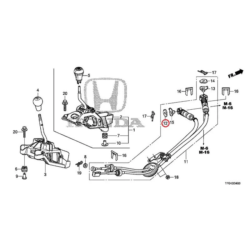 [NEW] JDM HONDA FIT GE8 2012 Shift Lever GENUINE OEM - Image 9