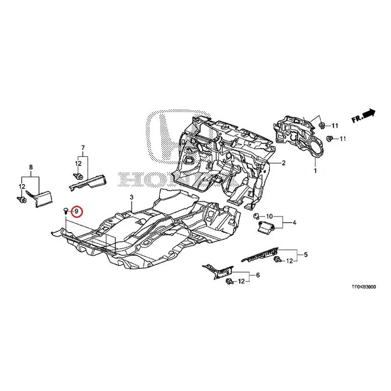 [NEW] JDM HONDA FIT GE8 2012 Floor Mat GENUINE OEM - Image 11