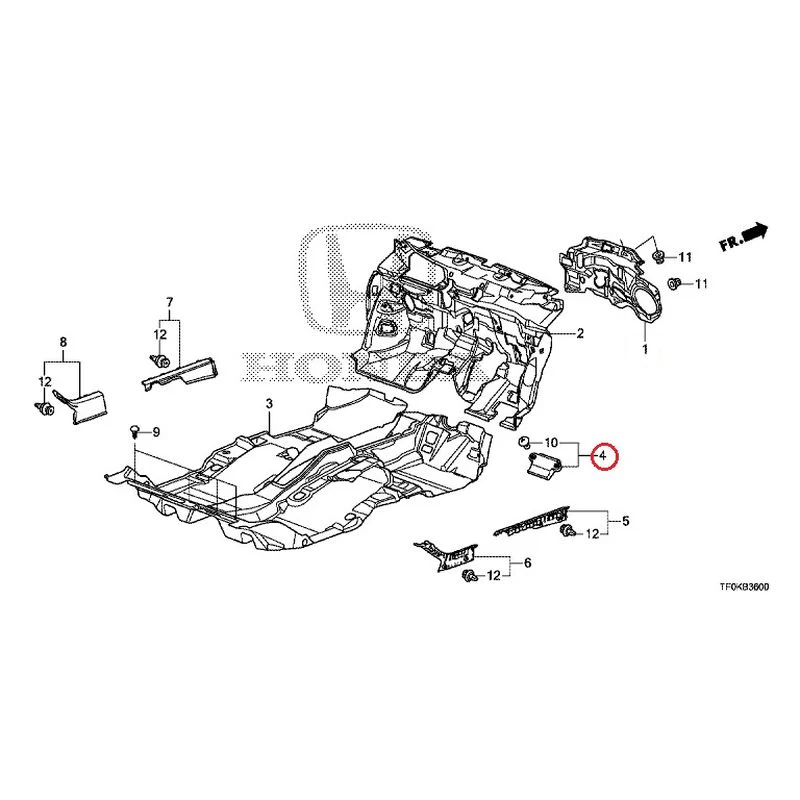 [NEW] JDM HONDA FIT GE8 2012 Floor Mat GENUINE OEM - Image 6