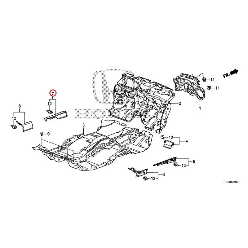[NEW] JDM HONDA FIT GE8 2012 Floor Mat GENUINE OEM - Image 9