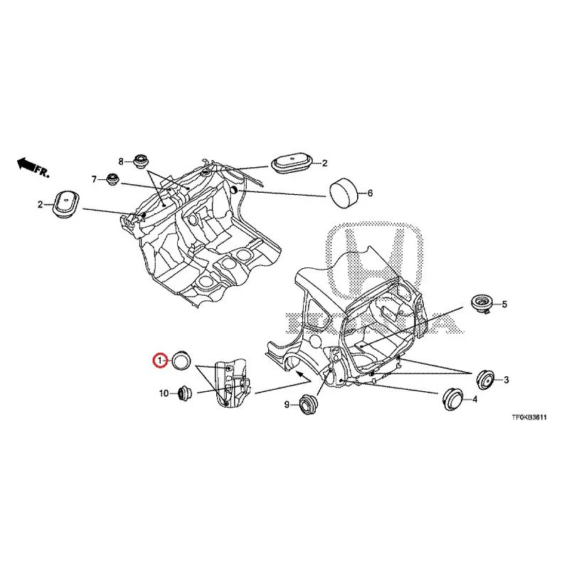 [NEW] JDM HONDA FIT GE8 2012 Grommets (Rear) GENUINE OEM - Image 2