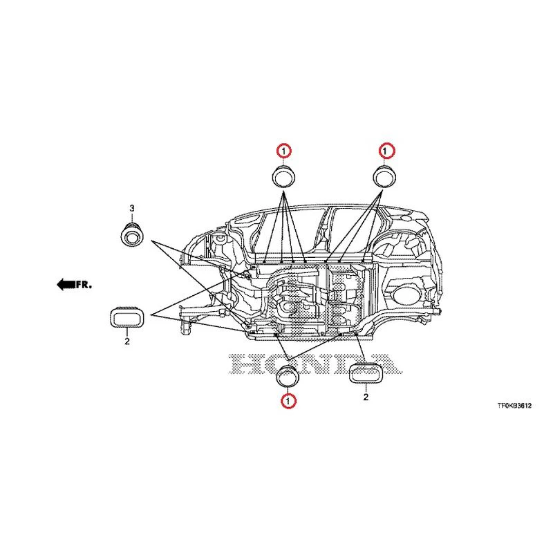 [NEW] JDM HONDA FIT GE8 2012 Grommet (Lower) GENUINE OEM - Image 2