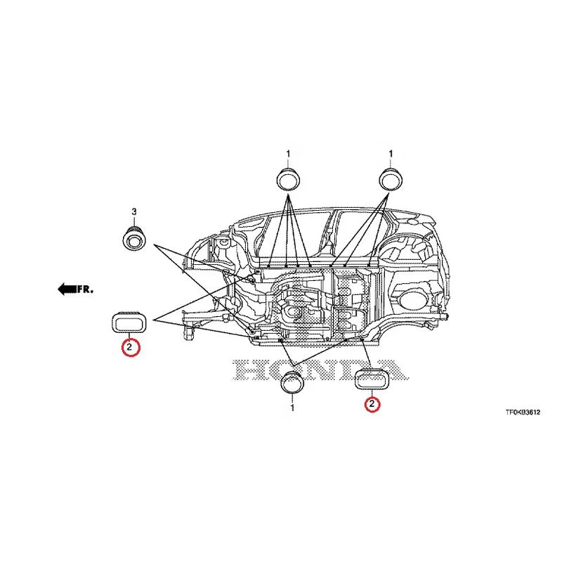 [NEW] JDM HONDA FIT GE8 2012 Grommet (Lower) GENUINE OEM - Image 3