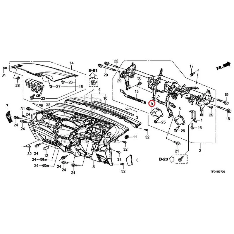 [NEW] JDM HONDA FIT GE8 2012 Instrument panel GENUINE OEM - Image 11