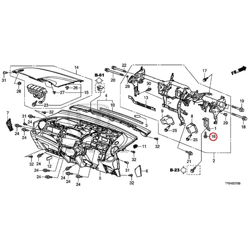 [NEW] JDM HONDA FIT GE8 2012 Instrument panel GENUINE OEM - Image 18