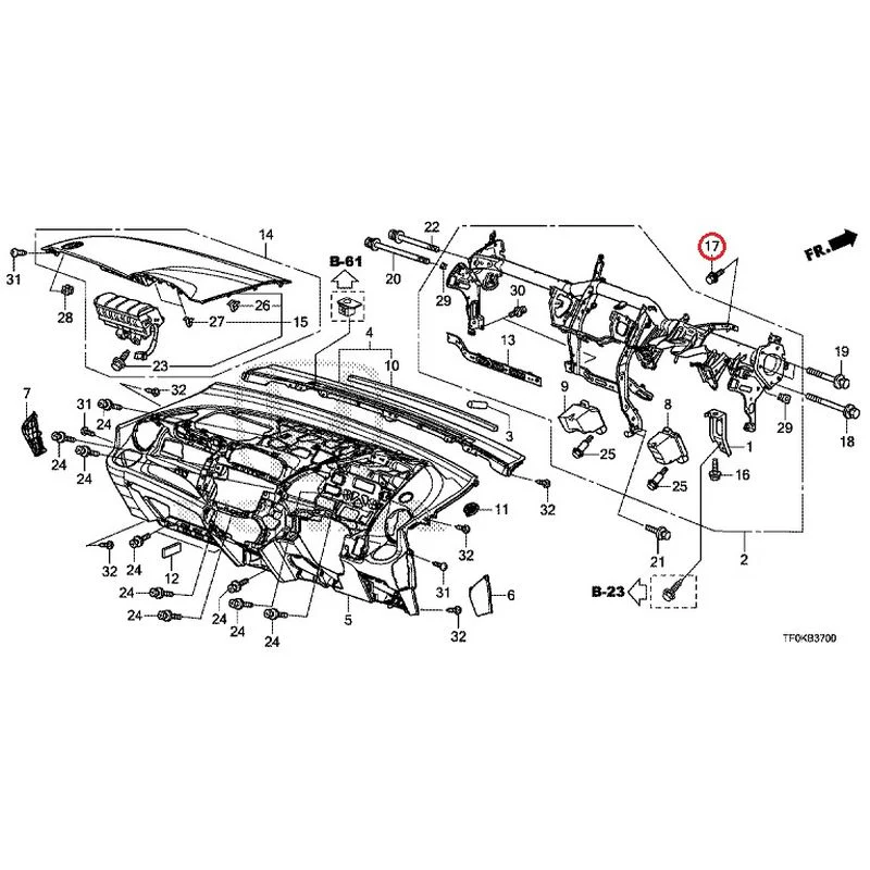 [NEW] JDM HONDA FIT GE8 2012 Instrument panel GENUINE OEM - Image 19