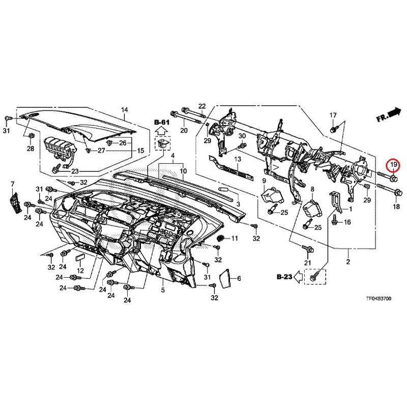[NEW] JDM HONDA FIT GE8 2012 Instrument panel GENUINE OEM - Image 21