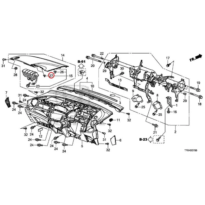 [NEW] JDM HONDA FIT GE8 2012 Instrument panel GENUINE OEM - Image 29