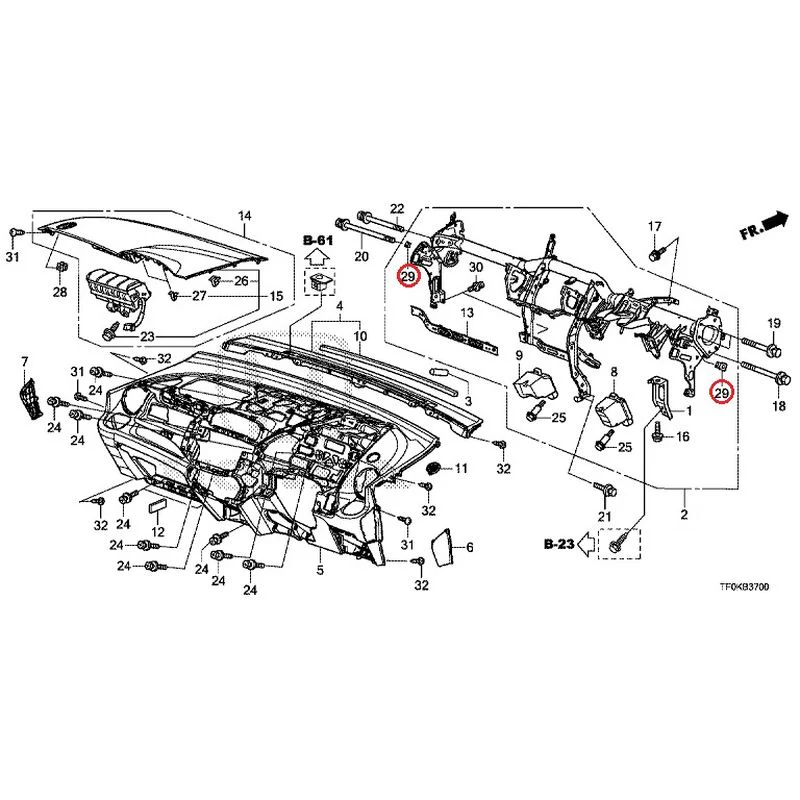 [NEW] JDM HONDA FIT GE8 2012 Instrument panel GENUINE OEM - Image 31
