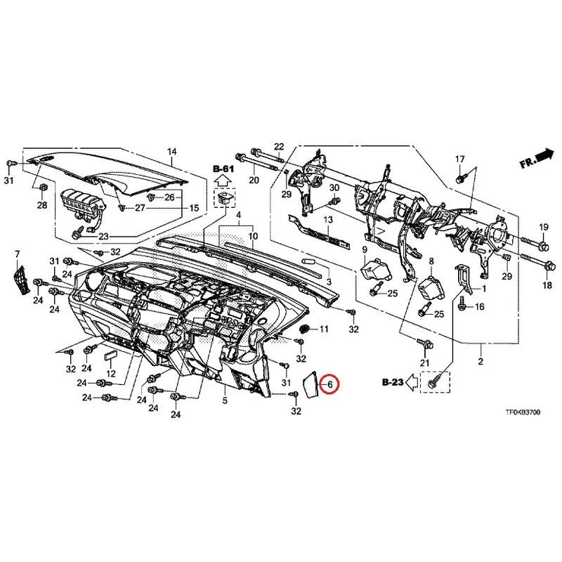 [NEW] JDM HONDA FIT GE8 2012 Instrument panel GENUINE OEM - Image 8