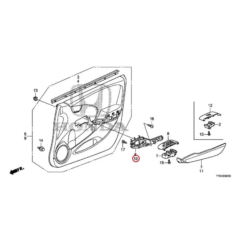[NEW] JDM HONDA FIT GE8 2012 Front Door Lining GENUINE OEM - Image 11