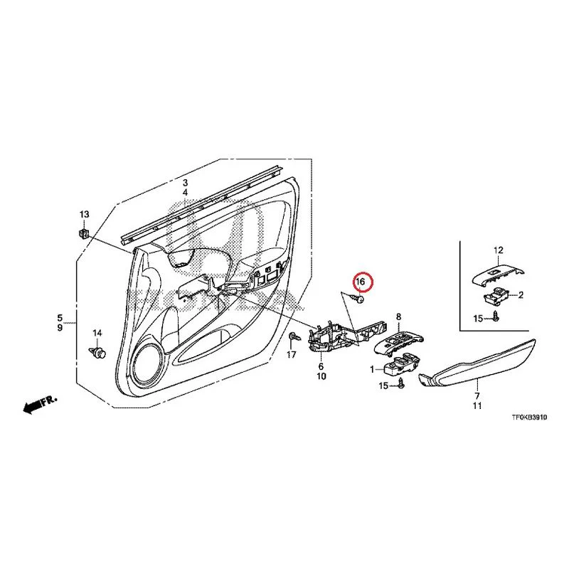 [NEW] JDM HONDA FIT GE8 2012 Front Door Lining GENUINE OEM - Image 17