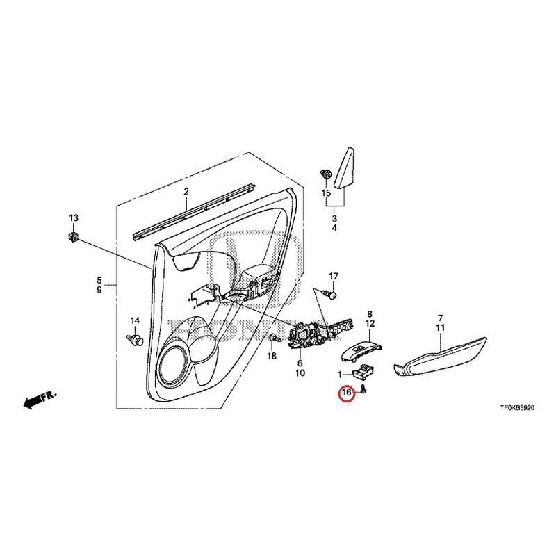 [NEW] JDM HONDA FIT GE8 2012 Rear Door Lining GENUINE OEM - Image 17
