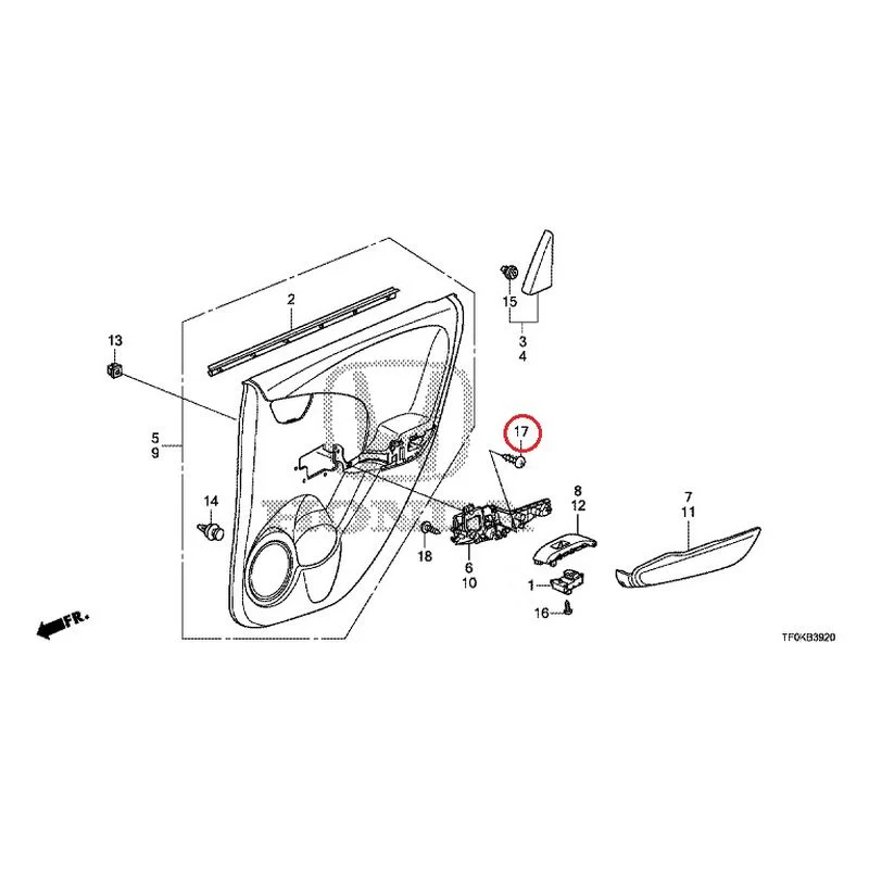 [NEW] JDM HONDA FIT GE8 2012 Rear Door Lining GENUINE OEM - Image 18