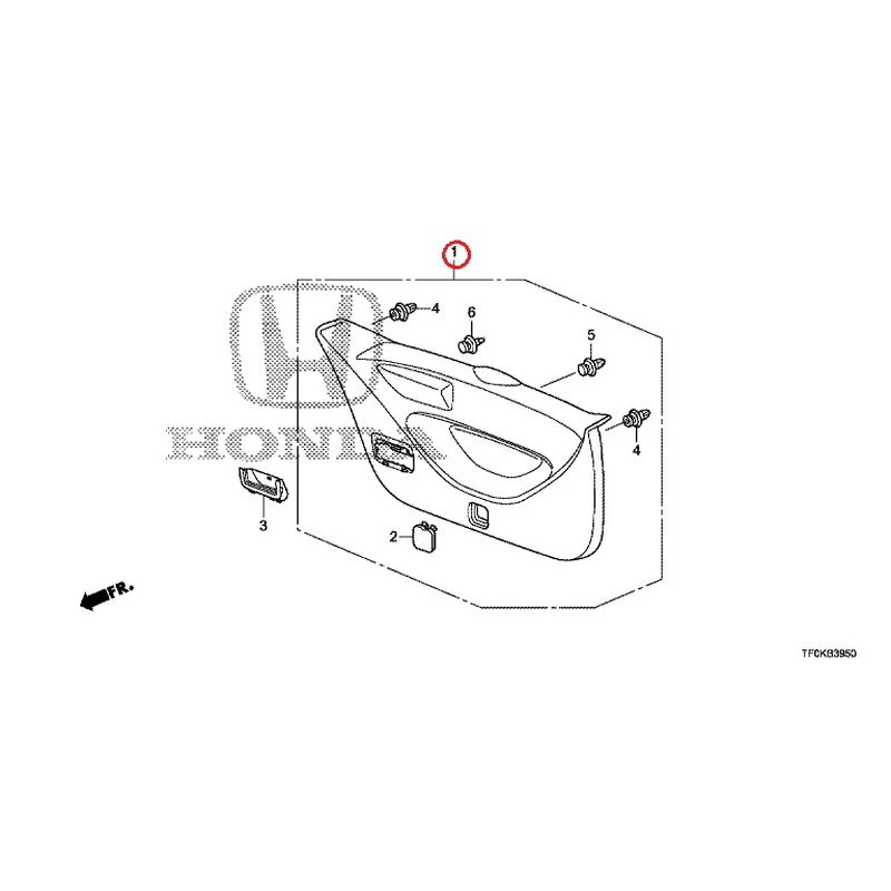 [NEW] JDM HONDA FIT GE8 2012 Tailgate Lining GENUINE OEM - Image 2