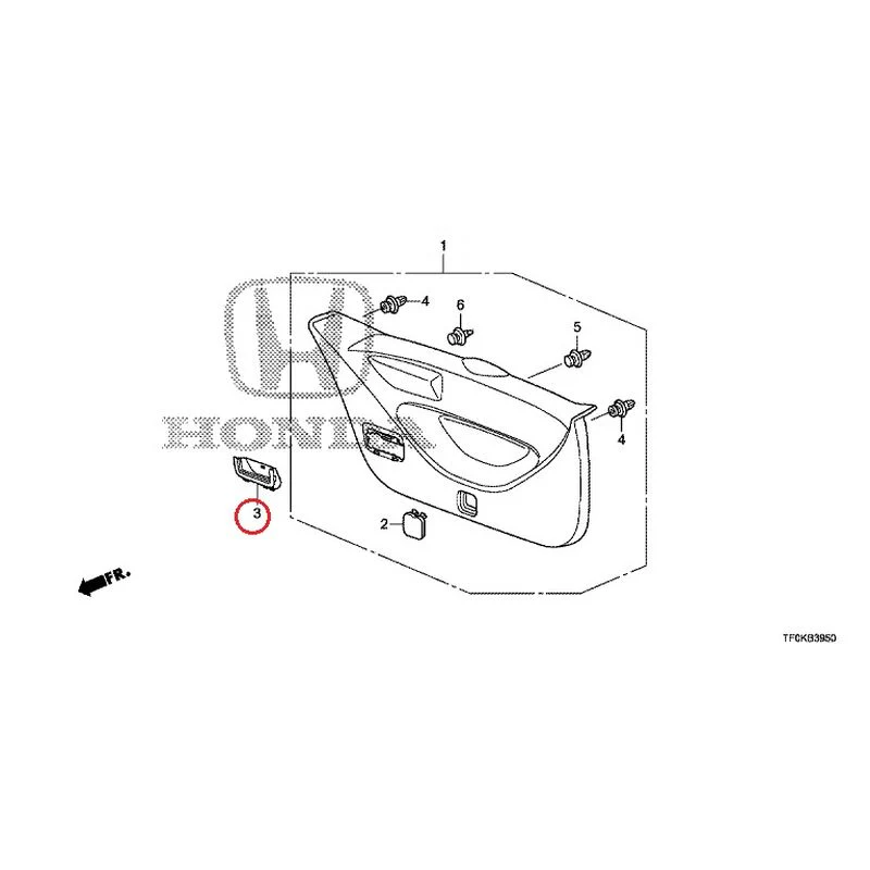[NEW] JDM HONDA FIT GE8 2012 Tailgate Lining GENUINE OEM - Image 4
