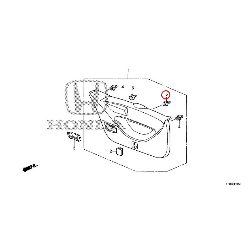[NEW] JDM HONDA FIT GE8 2012 Tailgate Lining GENUINE OEM - Image 6