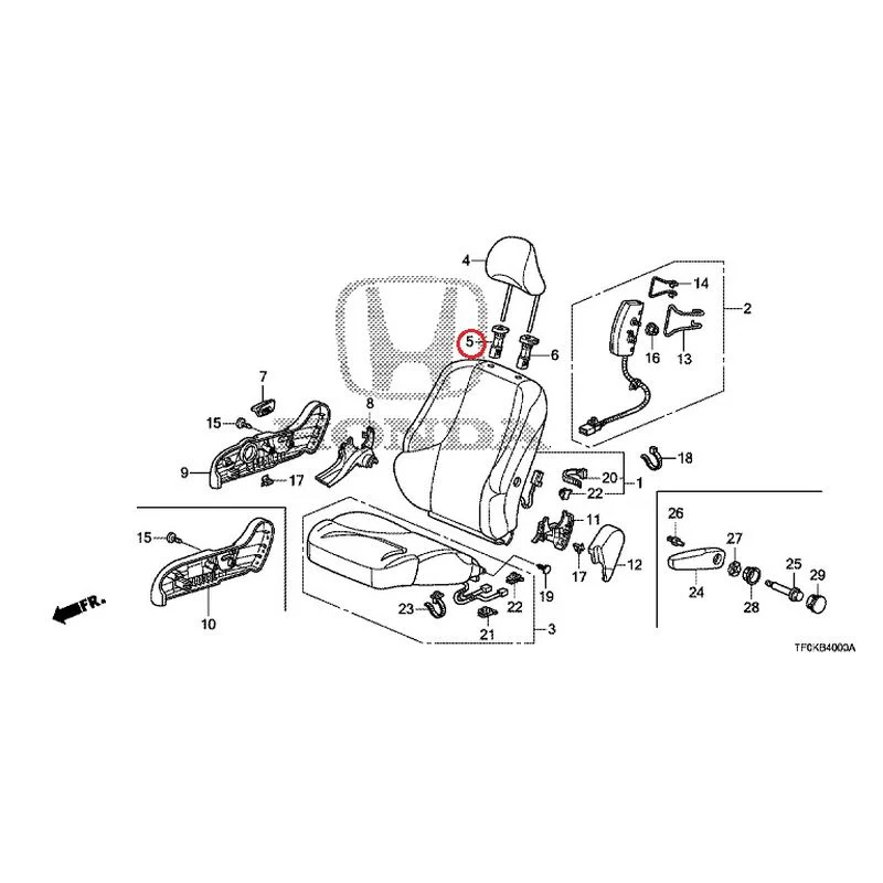 [NEW] JDM HONDA FIT GE8 2012 Front Seat (Driver Side) (1) GENUINE OEM - Image 12