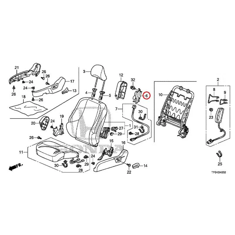 [NEW] JDM HONDA FIT GE8 2012 Front Seat (Passenger Side) (1) GENUINE OEM - Image 10