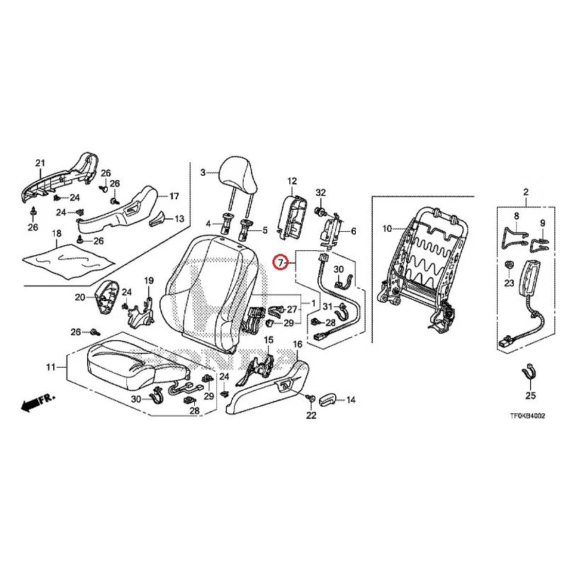 [NEW] JDM HONDA FIT GE8 2012 Front Seat (Passenger Side) (1) GENUINE OEM - Image 11