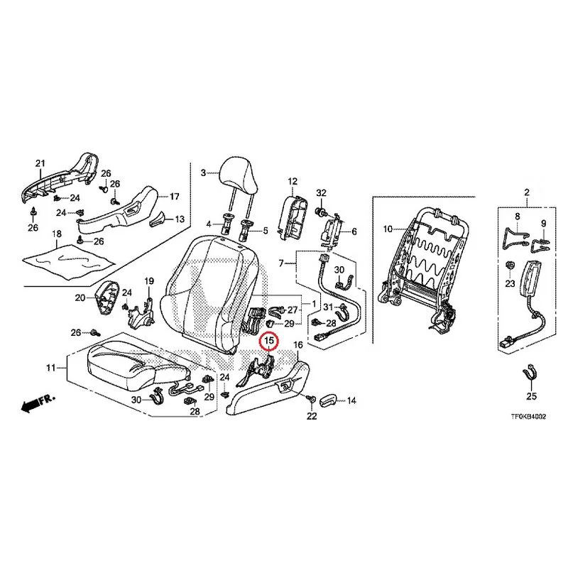 [NEW] JDM HONDA FIT GE8 2012 Front Seat (Passenger Side) (1) GENUINE OEM - Image 20