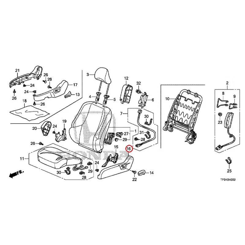 [NEW] JDM HONDA FIT GE8 2012 Front Seat (Passenger Side) (1) GENUINE OEM - Image 21