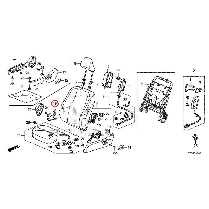 [NEW] JDM HONDA FIT GE8 2012 Front Seat (Passenger Side) (1) GENUINE OEM - Image 22
