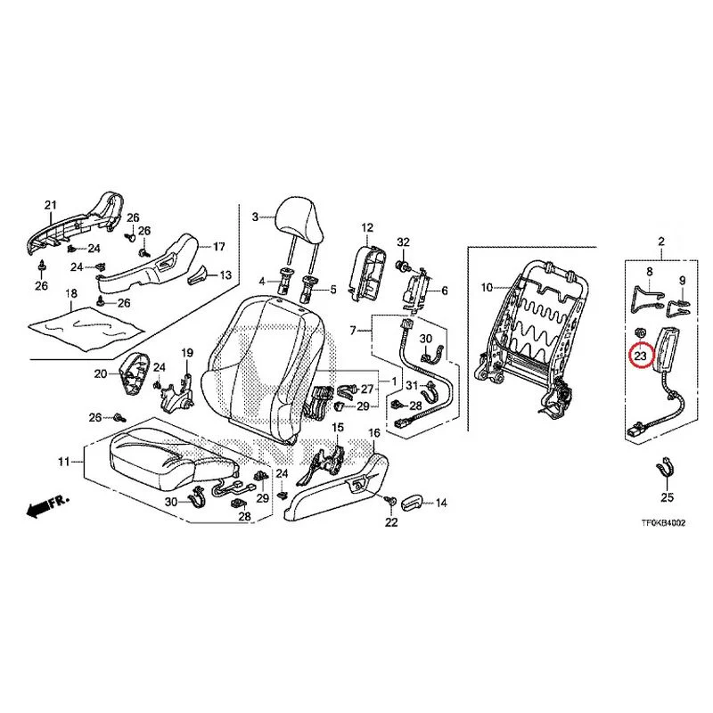 [NEW] JDM HONDA FIT GE8 2012 Front Seat (Passenger Side) (1) GENUINE OEM - Image 25