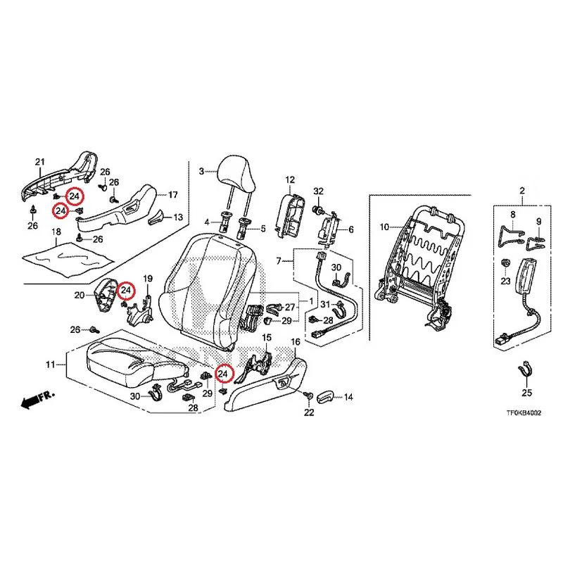 [NEW] JDM HONDA FIT GE8 2012 Front Seat (Passenger Side) (1) GENUINE OEM - Image 26