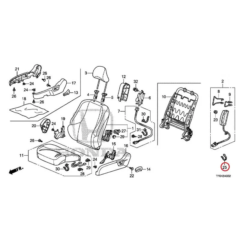 [NEW] JDM HONDA FIT GE8 2012 Front Seat (Passenger Side) (1) GENUINE OEM - Image 27