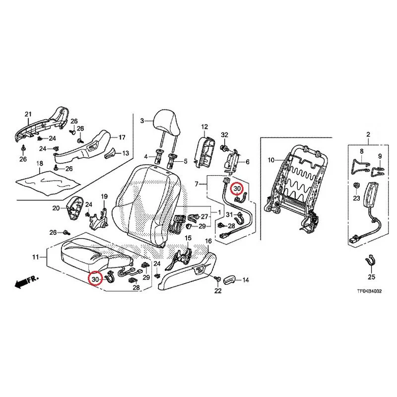 [NEW] JDM HONDA FIT GE8 2012 Front Seat (Passenger Side) (1) GENUINE OEM - Image 30