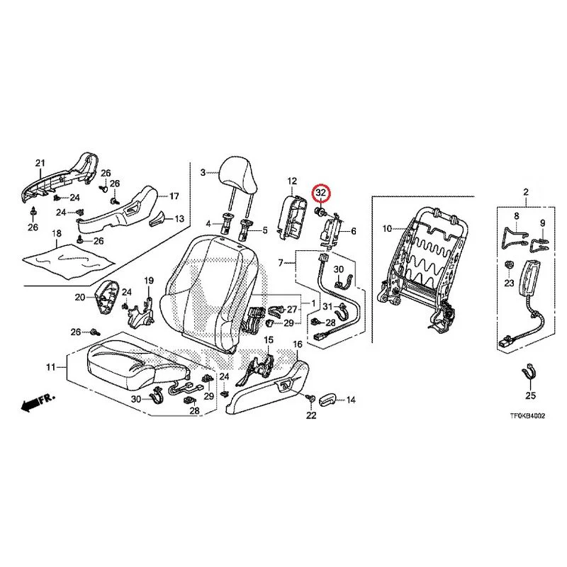 [NEW] JDM HONDA FIT GE8 2012 Front Seat (Passenger Side) (1) GENUINE OEM - Image 32