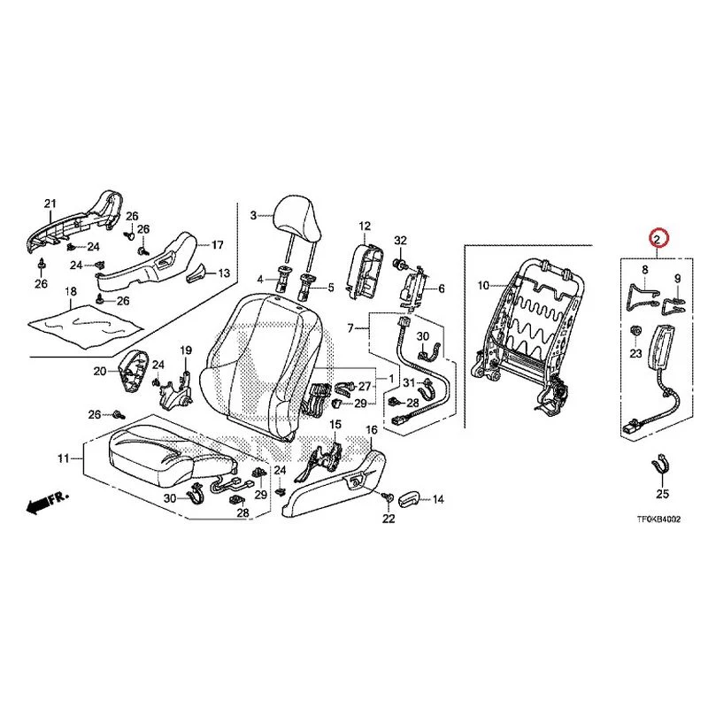 [NEW] JDM HONDA FIT GE8 2012 Front Seat (Passenger Side) (1) GENUINE OEM - Image 6