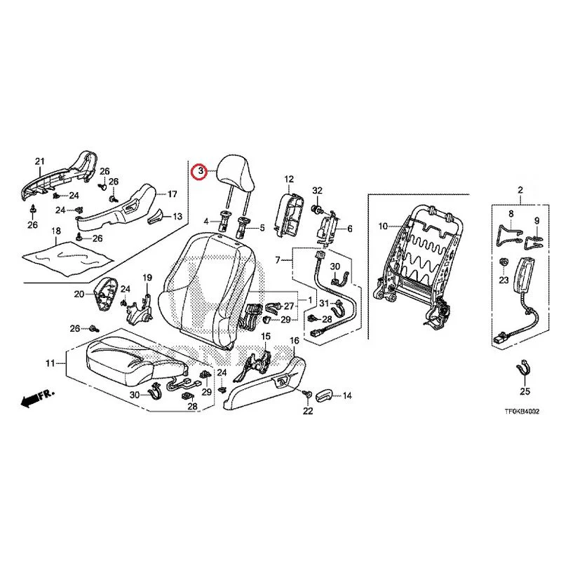 [NEW] JDM HONDA FIT GE8 2012 Front Seat (Passenger Side) (1) GENUINE OEM - Image 7