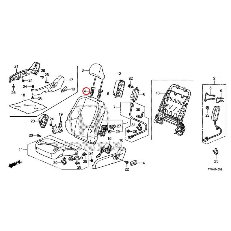 [NEW] JDM HONDA FIT GE8 2012 Front Seat (Passenger Side) (1) GENUINE OEM - Image 8