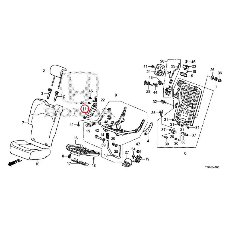[NEW] JDM HONDA FIT GE8 2012 Rear seat back (R.) (1) GENUINE OEM - Image 14