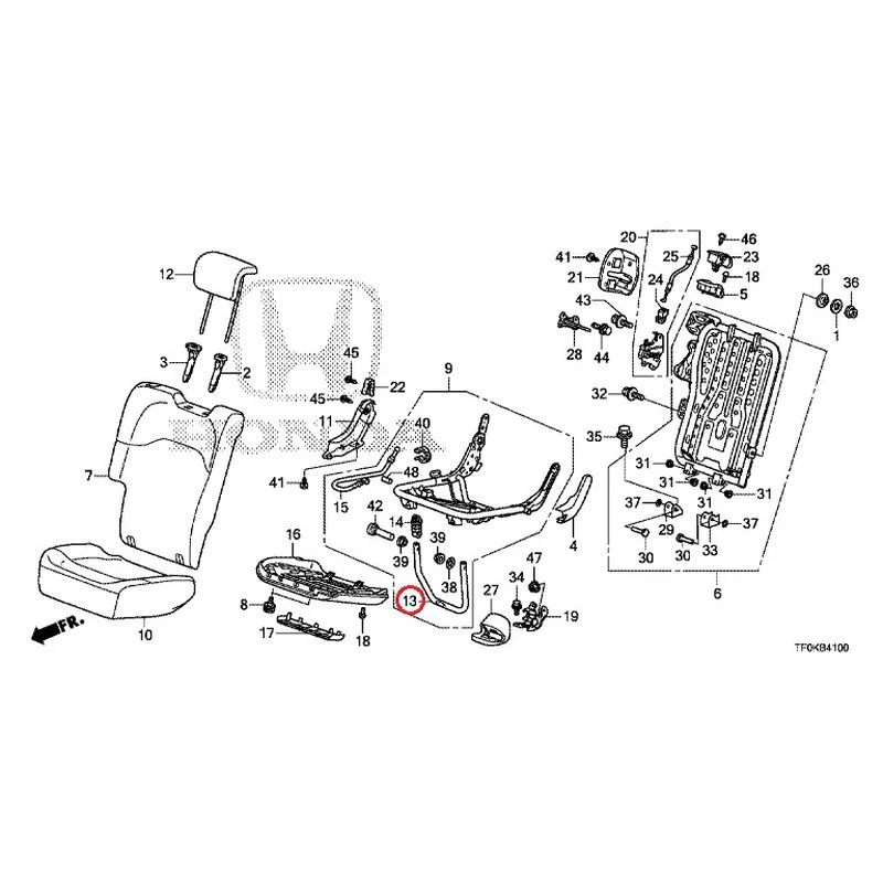 [NEW] JDM HONDA FIT GE8 2012 Rear seat back (R.) (1) GENUINE OEM - Image 16