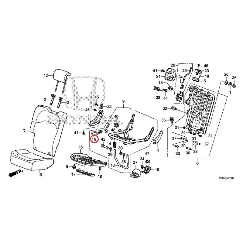 [NEW] JDM HONDA FIT GE8 2012 Rear seat back (R.) (1) GENUINE OEM - Image 18