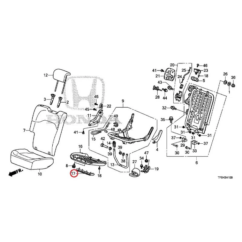 [NEW] JDM HONDA FIT GE8 2012 Rear seat back (R.) (1) GENUINE OEM - Image 20