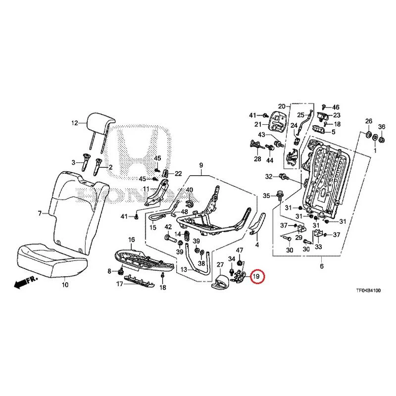 [NEW] JDM HONDA FIT GE8 2012 Rear seat back (R.) (1) GENUINE OEM - Image 22