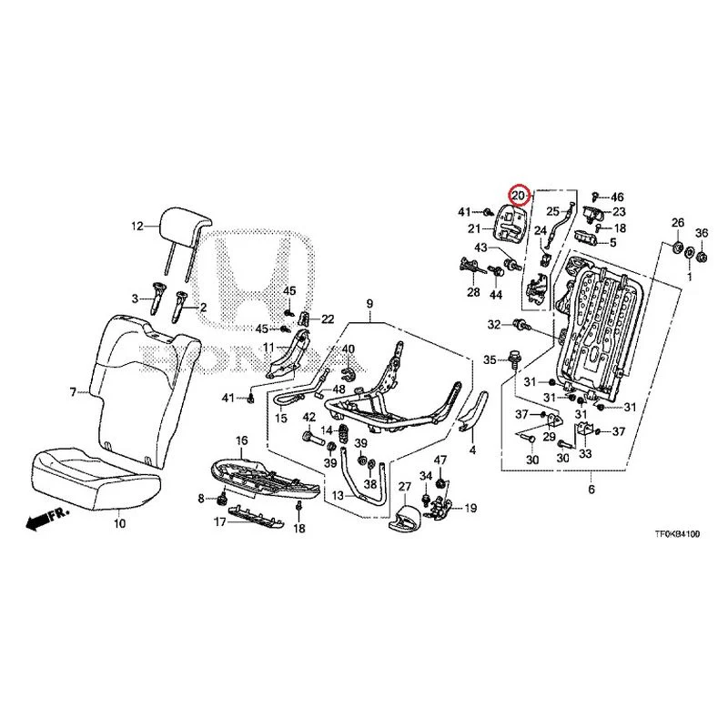 [NEW] JDM HONDA FIT GE8 2012 Rear seat back (R.) (1) GENUINE OEM - Image 23
