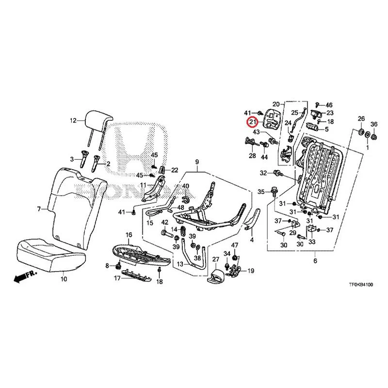 [NEW] JDM HONDA FIT GE8 2012 Rear seat back (R.) (1) GENUINE OEM - Image 24