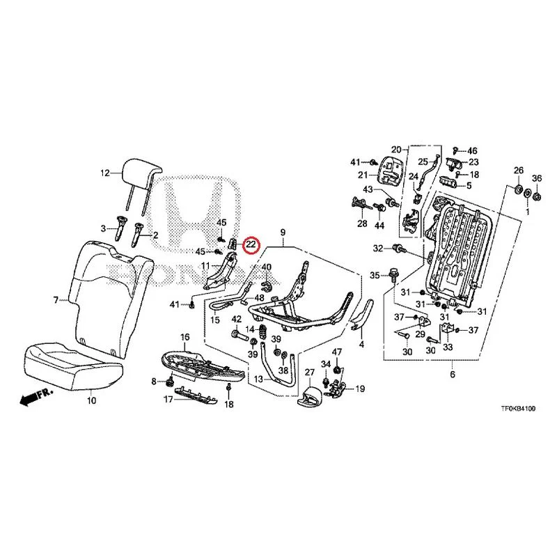[NEW] JDM HONDA FIT GE8 2012 Rear seat back (R.) (1) GENUINE OEM - Image 25